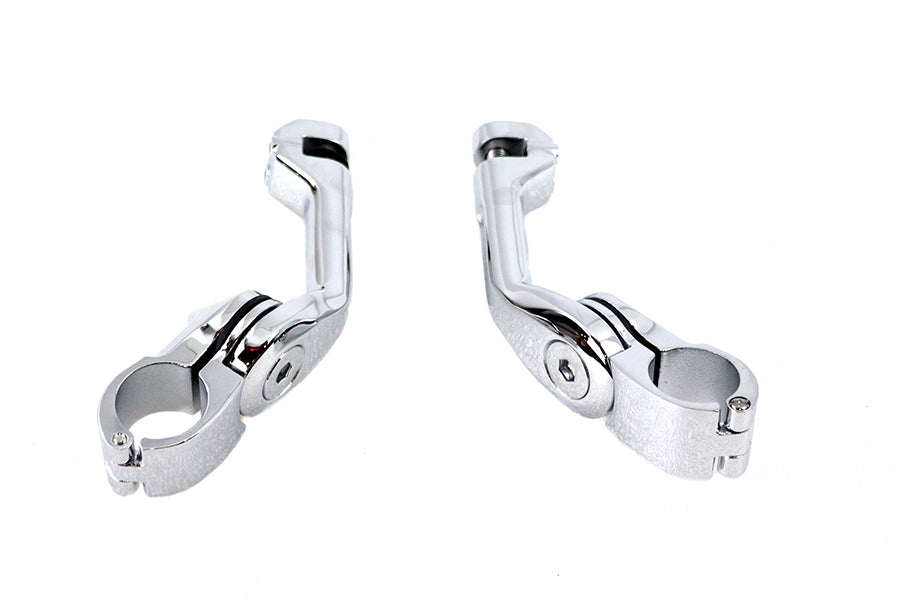 Adjustable Long Footpeg Mount Kit Chrome
