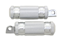 Charger l'image dans la galerie, Silver Knurled Four Grooved Footpeg Set