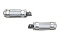 Charger l'image dans la galerie, Silver Knurled Four Grooved Footpeg Set