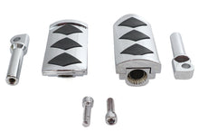 Charger l'image dans la galerie, Diamond Style Adjustable Footpeg Set Chrome