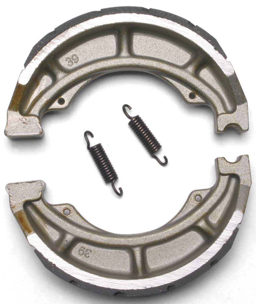 EBC Motorcycle Brakes grooved brake shoes, 602g, designed for motorcycle braking systems, showing the textured brake surface.