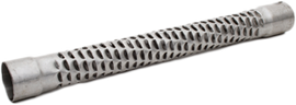 Cobra exhaust replacement baffle, 1.875 inches by 10.75 inches, shown installed in vehicle exhaust system