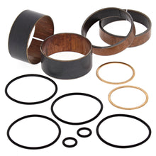 Load image into Gallery viewer, All Balls Fork Bushing Kit 23-86121 for motorcycle suspension, featuring black rubber bushings and metal components.