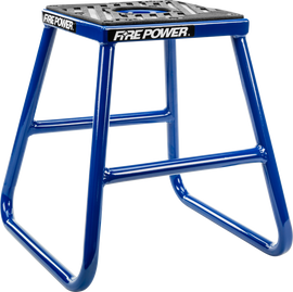 Blue Fire Power Moto Stand 61-0802 for motorcycle maintenance, featuring sturdy metal construction and ergonomic design.