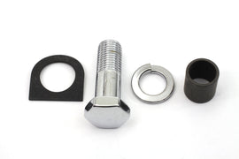 Colony Chrome Kick Starter Pedal Mounting Kit for motorcycle transmission showing mounting hardware and chrome finish.