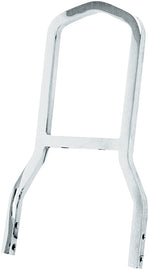 HardDrive chrome short sissy bar seat for Fxd/X/C/L 2002-2005 motorcycle, featuring sleek chrome finish and compact design.