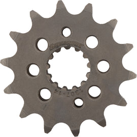 Supersprox steel front motorcycle sprocket with 14-tooth count for 520 chain, displayed on a white background.
