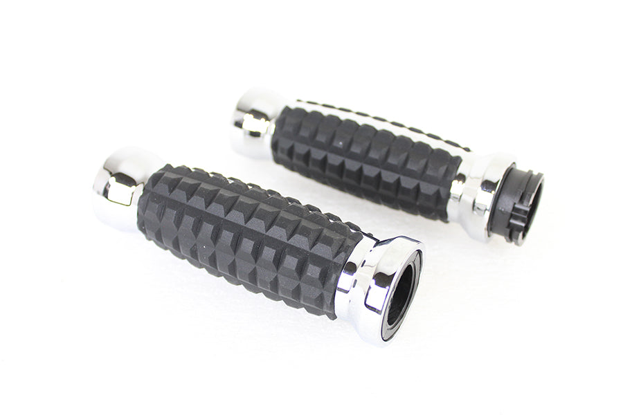Alligator Style Throttle By Wire Grip Set Chrome