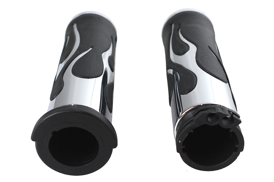 Hot Rod Flame Style Grip Set