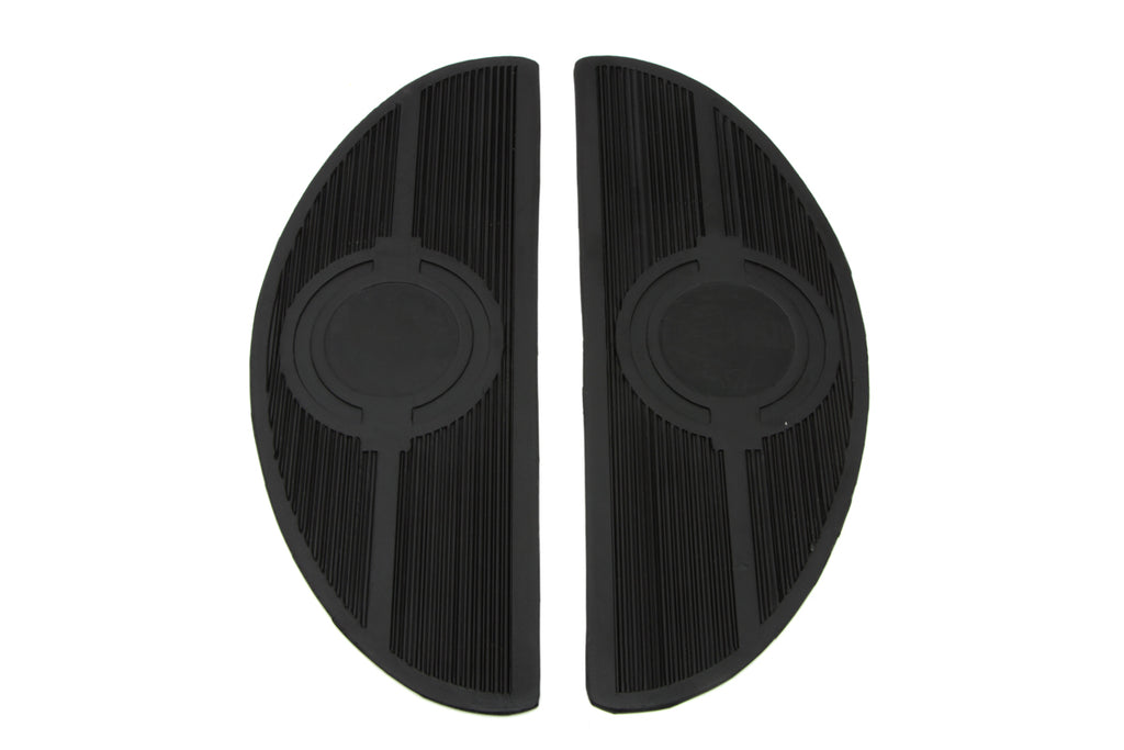 Half Moon Footboard Mat with Bullseye Design