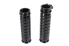 Charger l'image dans la galerie, Black Grained Style Handlebar Grip Set