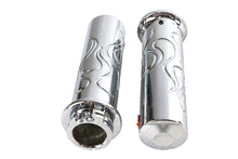 Charger l'image dans la galerie, Billet Flanged Flame Style Grip Set