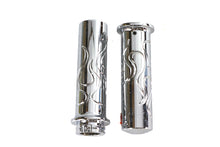 Charger l'image dans la galerie, Billet Flanged Flame Style Grip Set