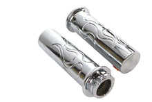 Charger l'image dans la galerie, Billet Flanged Flame Style Grip Set