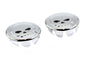 Skull Handlebar End Plug Set Chrome
