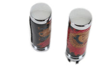 Load image into Gallery viewer, Indian Grip Set with Chrome Ends