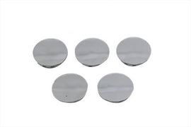 Chrome visor snap-in hole plug for lighting fixtures by Gardner-Westcott, designed to cover and seal holes effectively.