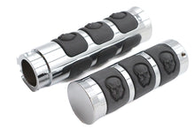 Charger l'image dans la galerie, Chrome Band Style Skull Grip Set