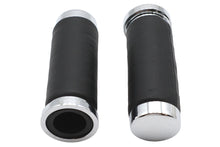 Charger l'image dans la galerie, Black Leather Grip Set with Smooth End Caps