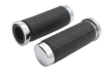 Charger l'image dans la galerie, Black Leather Grip Set with Smooth End Caps