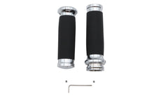 Charger l'image dans la galerie, Ultima Black Grip Set with Chrome End Caps