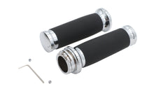 Charger l'image dans la galerie, Ultima Black Grip Set with Chrome End Caps