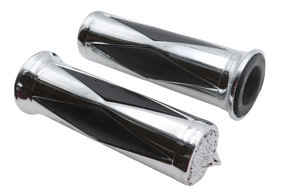 Ultima Diamond Style Grip Set with Chrome Eagle End Cap