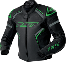 Load image into Gallery viewer, S1 D3o Leather Jacket Blk/Gry/Flo Grn Sm