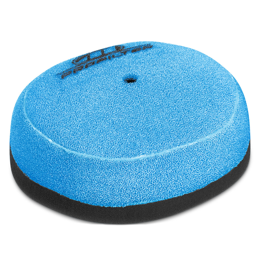 Pro Filter air filter ready to use, pre-oiled, for optimal engine filtration, shown in the image.
