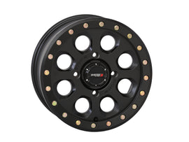 System 3 Sb7 Bl Wheel for Polaris RZR, 15x7 inch matte black alloy with 6+1 offset and 4/156 bolt pattern.
