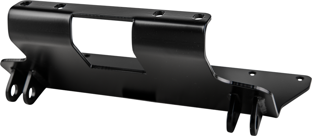 Open Trail UTV plow mount 459-5265 attached to a vehicle, showcasing durable metal construction for snow plowing and off-road use.
