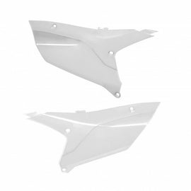 Blue Polisport Plastics side panels for Yamaha YZ 64-849855, durable plastic body panels with metal accents.