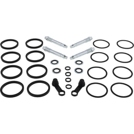 All Balls front caliper rebuild kit 44315-00a for brake maintenance, featuring seals and components for brake caliper repair.