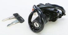 Load image into Gallery viewer, Emgo Suzuki ignition switch, black plastic switch with metal key, for motorcycle ignition systems, model 56-5873.