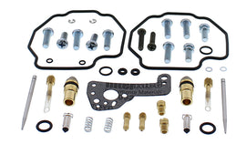 All Balls bike carburetor rebuild kit 226-10048 for intake, carburetor, and fuel system components showing various gaskets and parts.