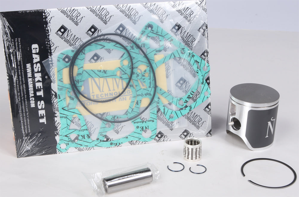 Namura top end kit with composite cylinder for Suzuki 185-3004B, includes piston components and precise engineering.