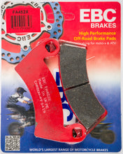 Load image into Gallery viewer, EBC Motorcycle Brakes front brake pads 15-452X, showing the metal backing plates and friction material for motorcycle braking systems.