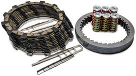 Rekluse Torqdrive clutch for motorcycles, black metal with intricate internal components, designed for smooth power transfer
