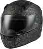 Fly Racing Revolt Matrix helmet in matte grey and black, XL size, showing the sleek design and ventilation features.