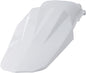 Polisport Plastics rear fender in white for motorcycles, model 64-69050, with a close-up view of the plastic construction.