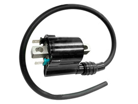 Bronco ATV ignition coil 183-2034, electrical component with copper wiring and mounting bracket for off-road vehicles.