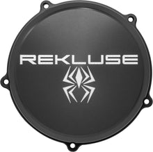Load image into Gallery viewer, Rekluse clutch cover for Husqvarna and KTM motorcycles, black metal with vented design, fits models 156-14128.