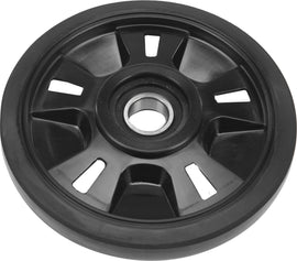 Black Ppd idler wheel, 5.98-inch diameter and 20mm width, designed for machinery or conveyor systems.