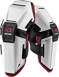 White EVS Option Elbow Guard for adults, padded protective gear for elbow support during sports or outdoor activities.