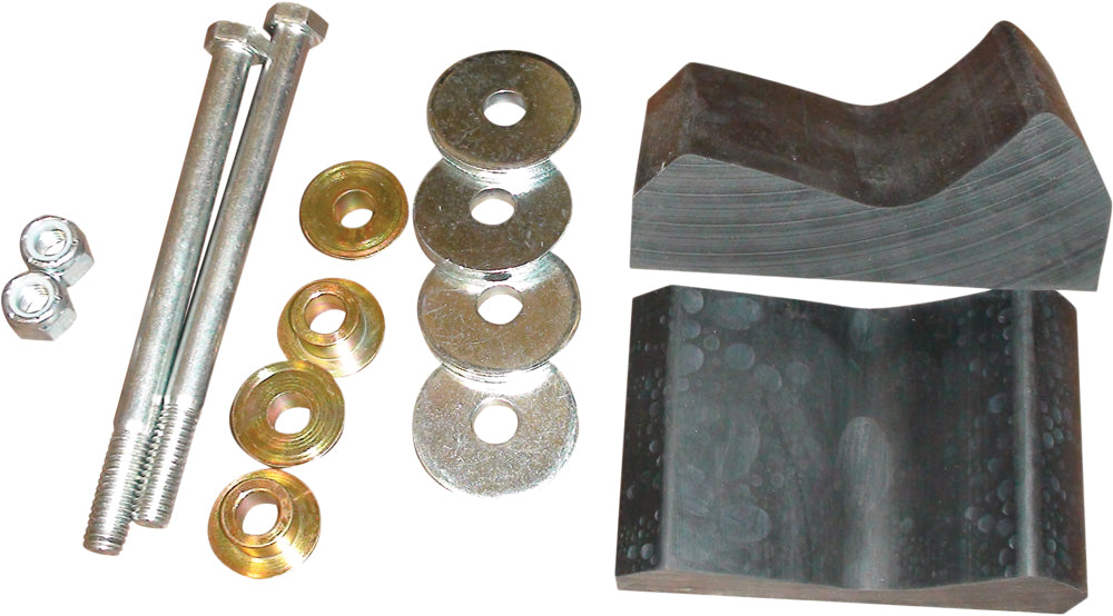 C&A Pro ski mount kit with carbides and runners for A/C 150-20611 skis, shown with mounting hardware on the ski edge.
