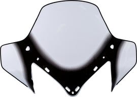 SNO Stuff Windshield Standard Clear Yam 40-1651, transparent windscreen for snowmobiles, showing clear plastic material with mounting edges.