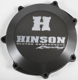 Hinson clutch cover for Yamaha YZ and WR450F 2003-2009, engine part with black metal finish and detailed machining