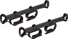 Kolpin overhead gun and bow rack with durable black metal design, mounted on a wall for secure storage.