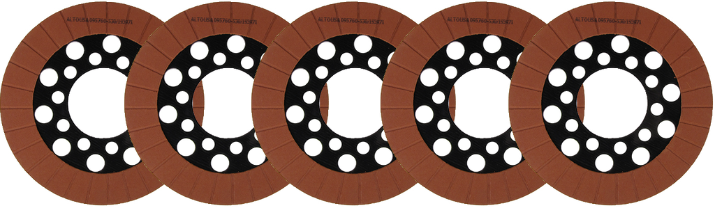ALTO clutch packs for Big Twin motorcycles, friction clutch set with multiple clutch plates and friction discs, model 810-4114