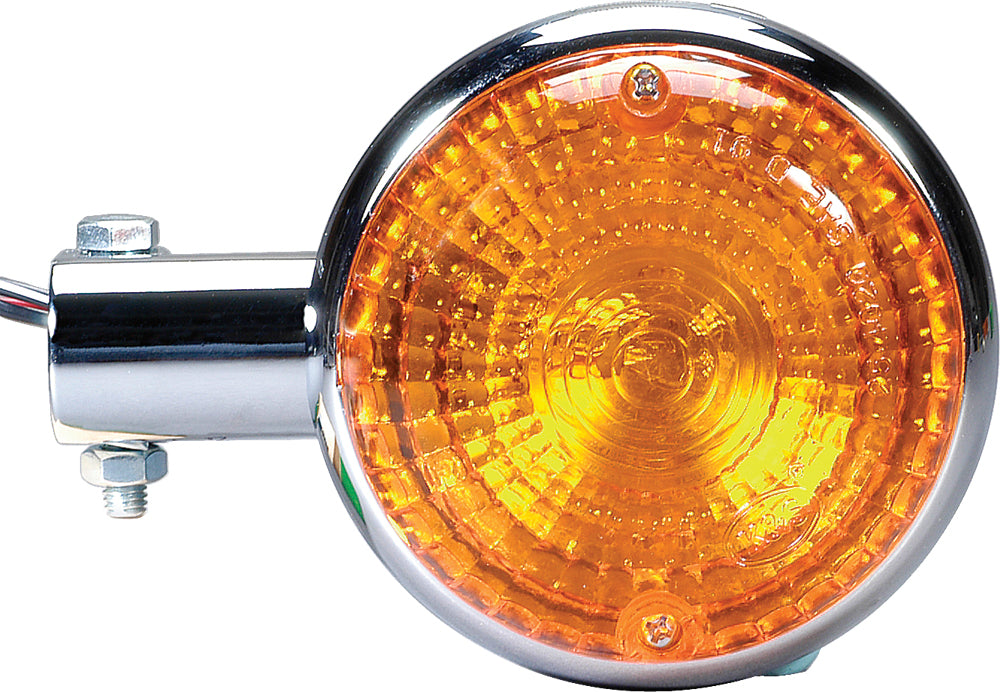 K&S Technologies rear turn signal illumination light, automotive part with clear lens and wiring for vehicle signaling.